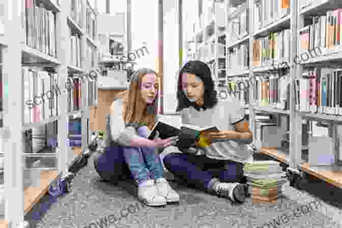 A Group Of Teenage Girls Sitting Together And Reading A Book. The Teenage Diary Of Jahanara