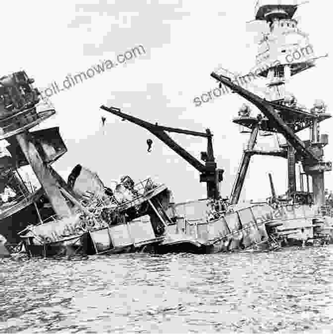 A Historic Photograph Of Survivors Being Rescued From The Wreckage Of The USS Arizona, Capturing The Aftermath Of The Attack. Attack On Pearl Harbor (X Books: Total War): World War II Strikes Home In The USA