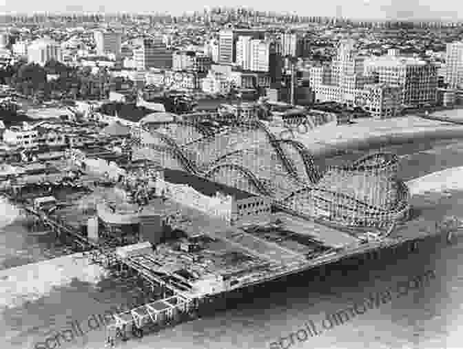 An Aerial View Of The Pike Amusement Park In Long Beach, Circa 1930s. Long Beach In Vintage Postcards