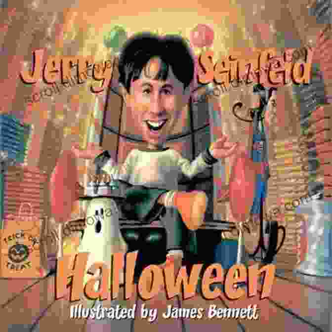 Jerry Seinfeld Dressed As A Vampire For Halloween, Looking Scared And Holding A Pumpkin Halloween Jerry Seinfeld