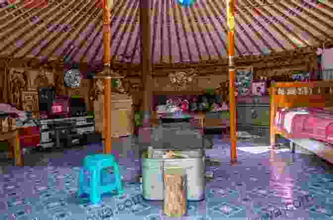 The Interior Of A Traditional Mongolian Ger, With Intricate Carpets And Artifacts. Girl Forward: A Tale Of One Woman S Unlikely Adventure In Mongolia